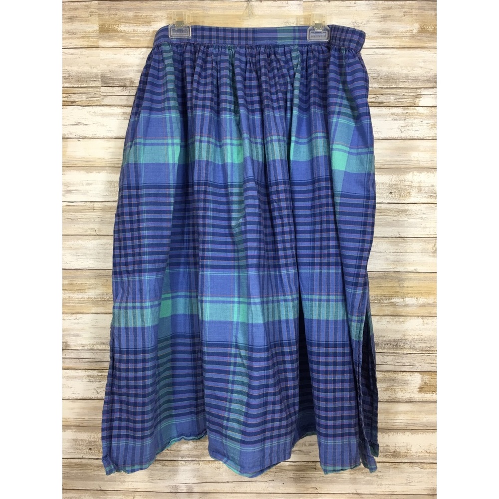 Vintage ESPRIT plaid cotton skirt - Picture 1 of 5